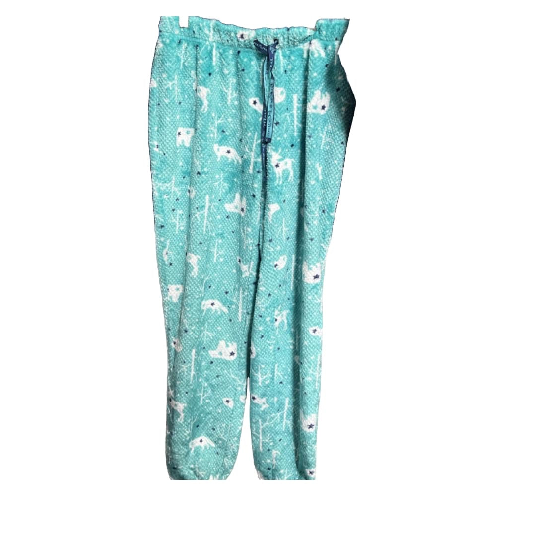 MUK LUKS Women’s PJ Set Faux Sherpa Fleece Jogger Pant
