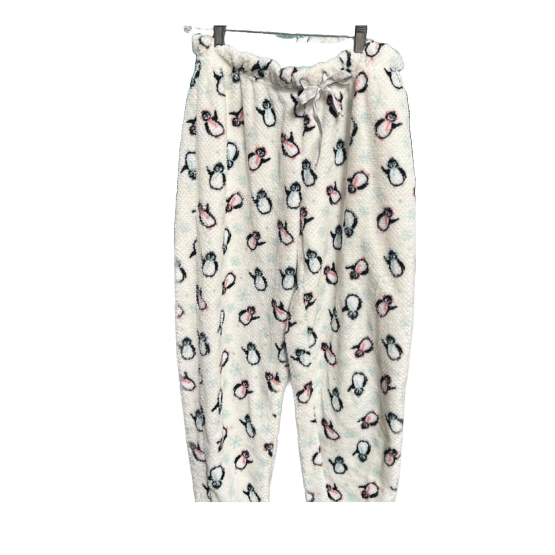 MUK LUKS Women’s PJ Set Faux Sherpa Fleece Jogger Pant