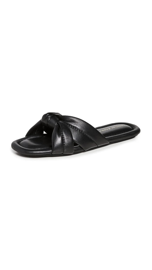 Loeffler Randall Women's Polly Puffy Knot Sandals 9.5 B / Black