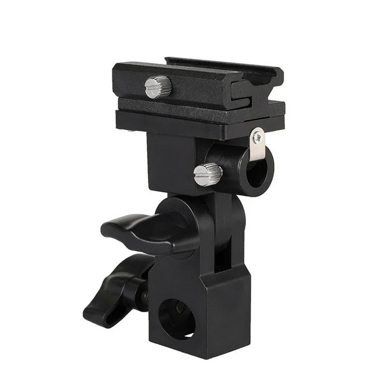LS [2-Pack] Bracket Umbrella Holder Flash Hot Shoe Mount Adapter Light Stand