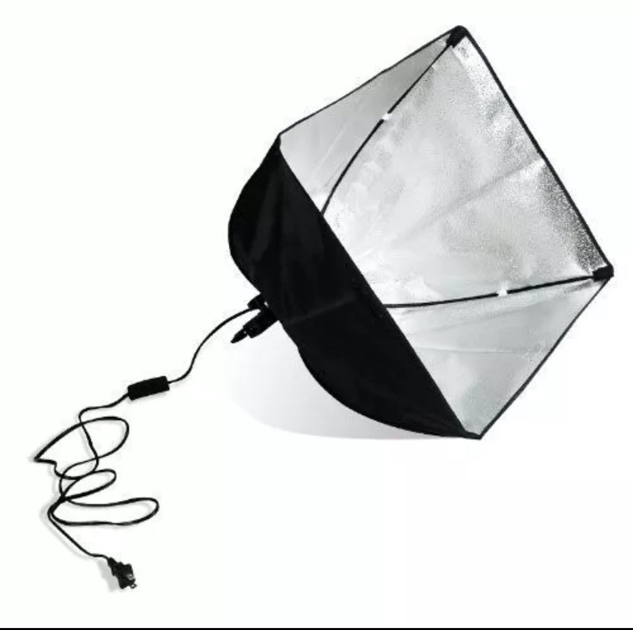16 x 16 inch Softbox with Socket and Cable With Heavy Duty 2-way Use Boom Stand: Sand Bag and Carry Bag
