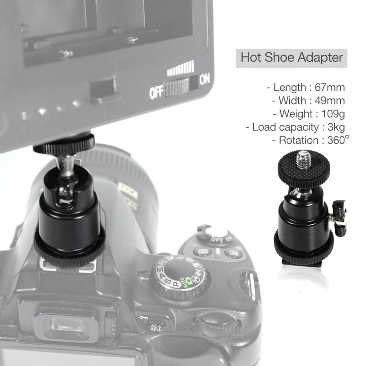 Video Light 216 LED Lamp Barndoor