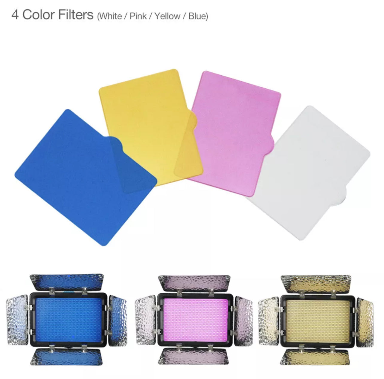 Video Light 216 LED Lamp Barndoor