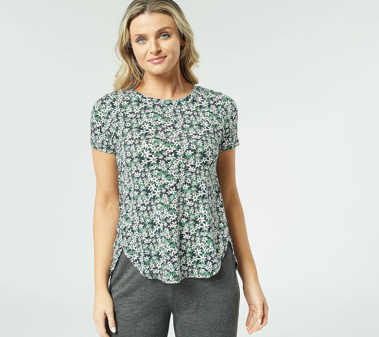 Cuddl Duds Women's Softwear with Stretch Crew-Neck Top