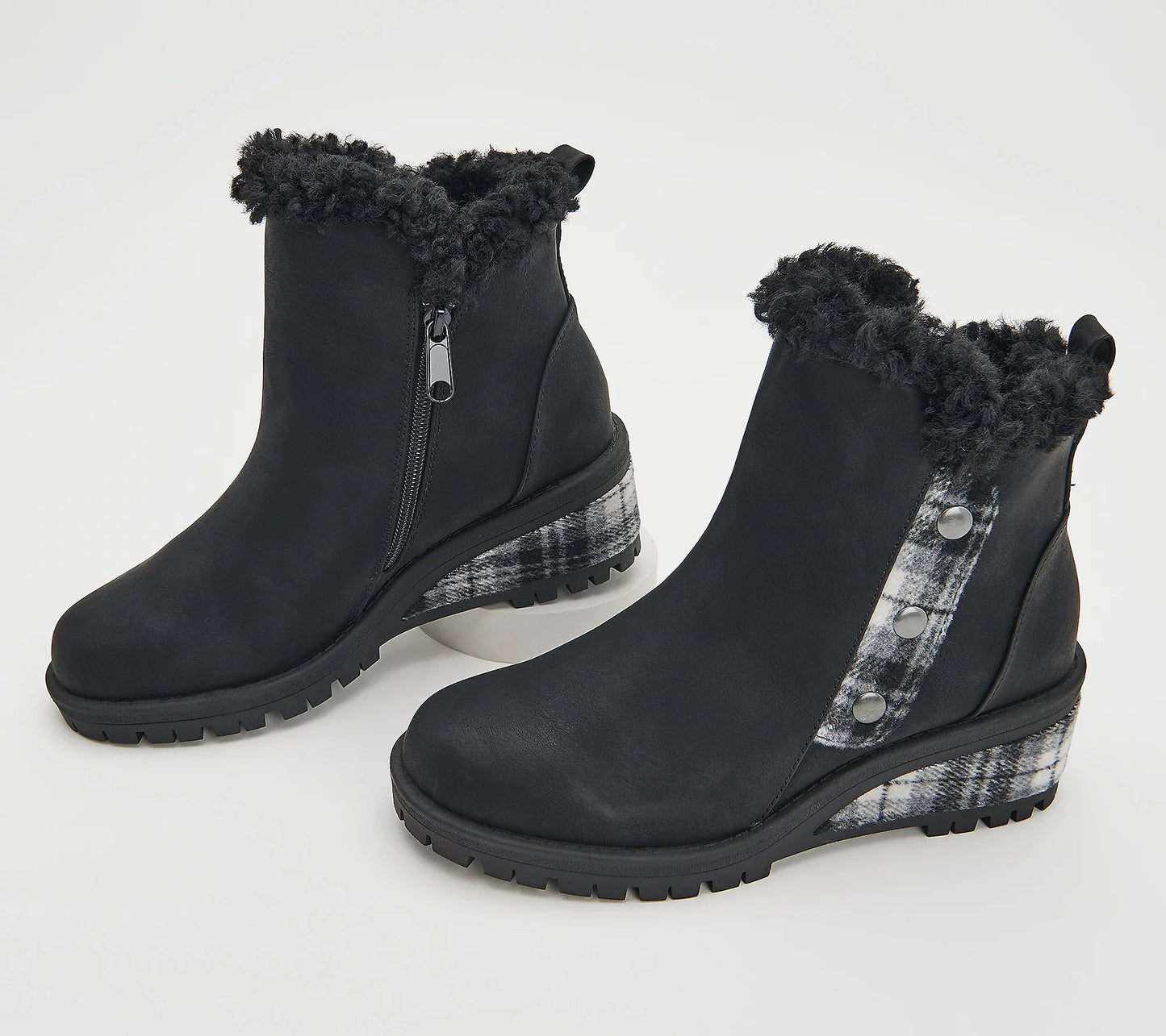 Muk Luks Wedge Winter Booties - Norway Halden