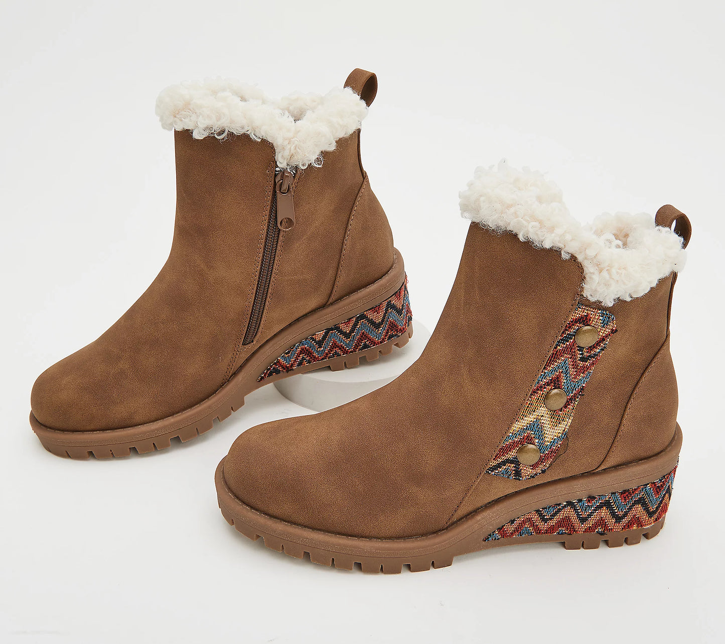 Muk Luks Wedge Winter Booties - Norway Halden