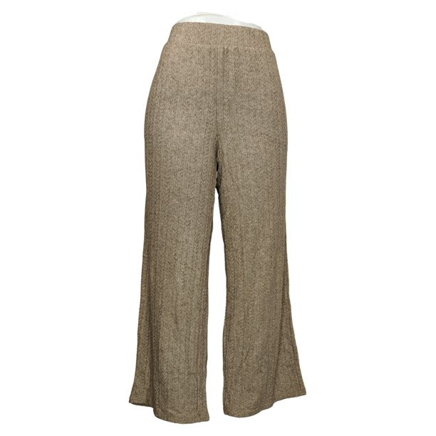 AnyBody Brushed Sweater Rib Wide Leg Pants Women's