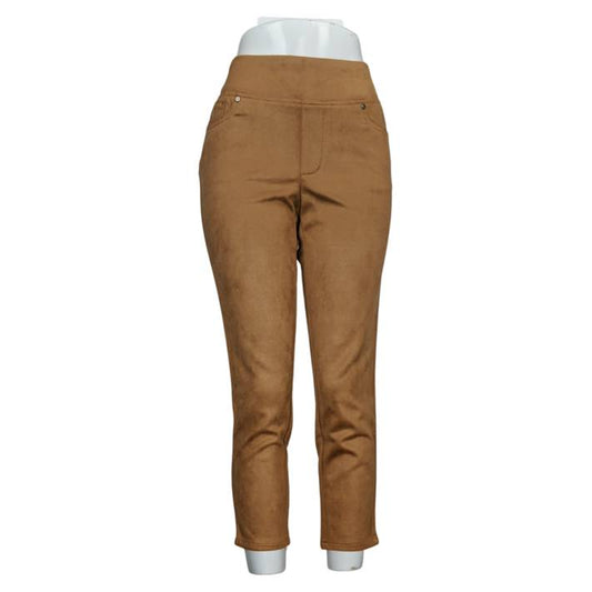 Belle Kim Gravel Women's Faux Suede Petite Jegging Cognac