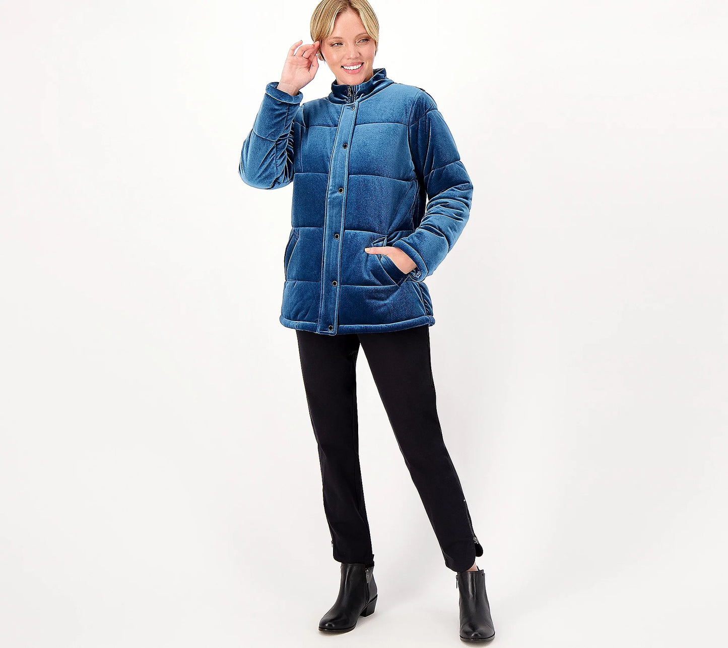 Isaac Mizrahi Live Always Isaac Women’s Velvet Puffer