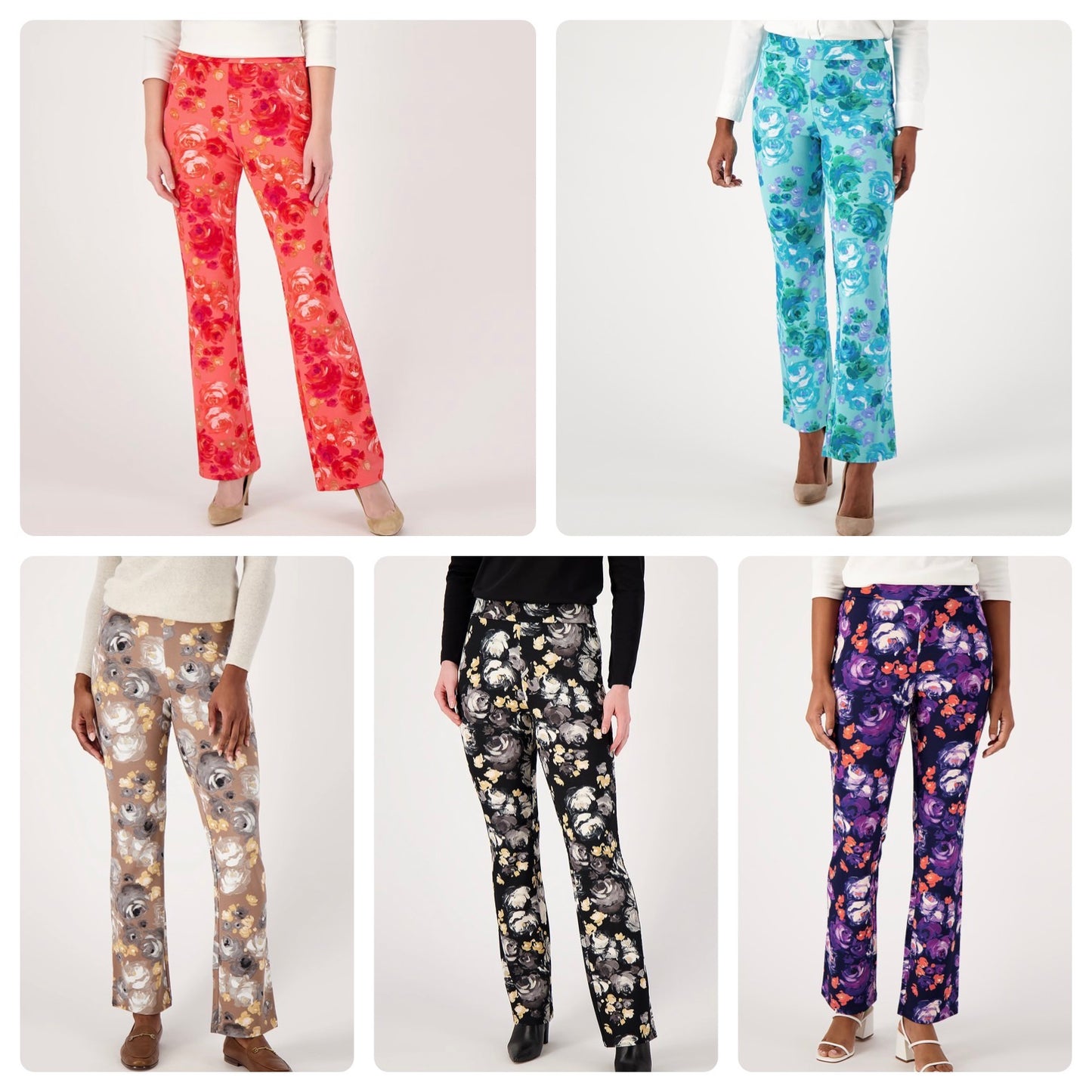 Isaac Mizrahi Live! Women’s Regular Printed Pebble Knit Baby Bell Pant