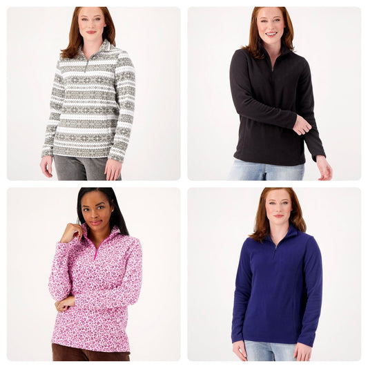 Lands' End Petite Women’s  Fleece Quarter Zip Pullover