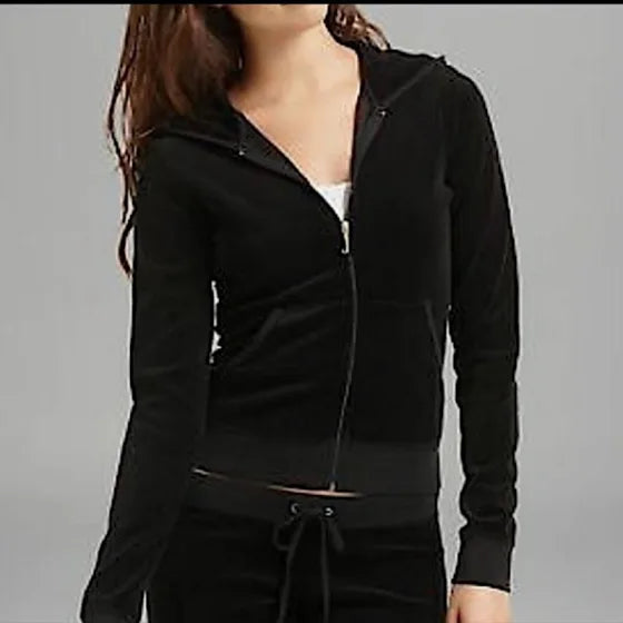 JUICY COUTURE Classic Womens Velour Hoodie