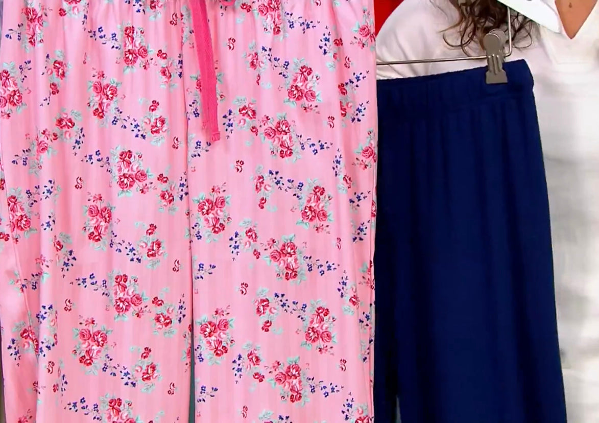 Hanes Set of 2 Lounge Pants with Tie Waistband