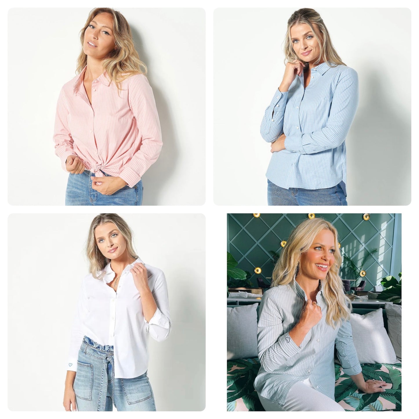 Candace Cameron Bure Women’s Petite Hi-Low Boyfriend Shirt