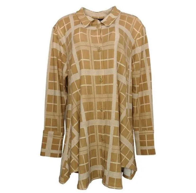 Attitudes by Renee Women’s Regular Button Front Swing Shirt