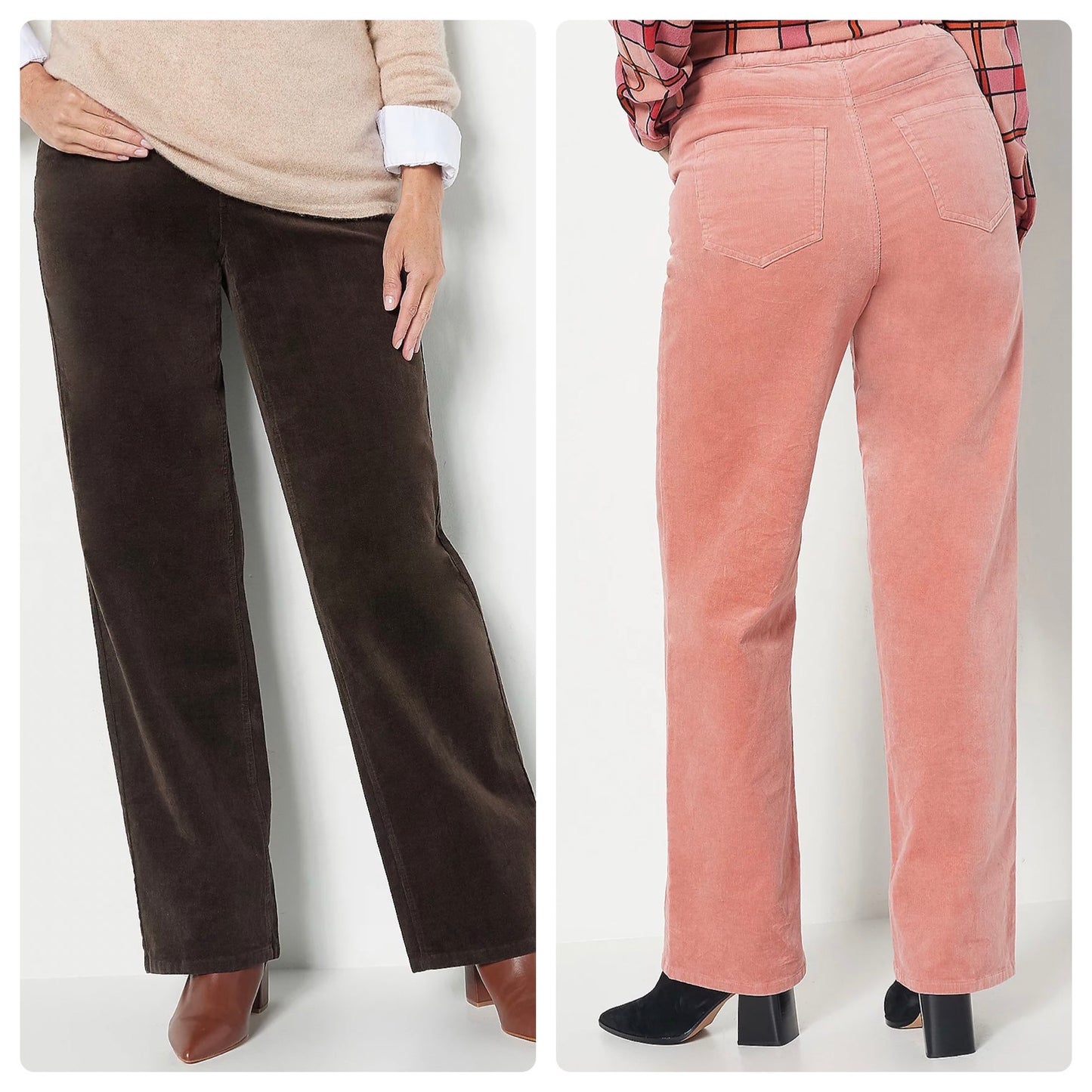 Denim & Co. Women’s Tall Corduroy Wide- Leg Full-Length Pants