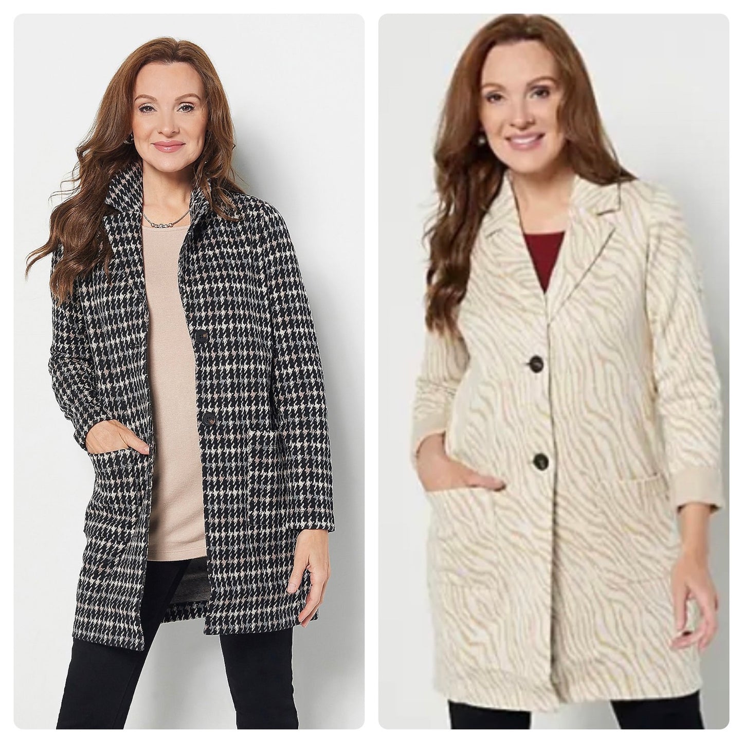 GRAVER Susan Graver Women’s Regular Jacquard Knit Coatigan