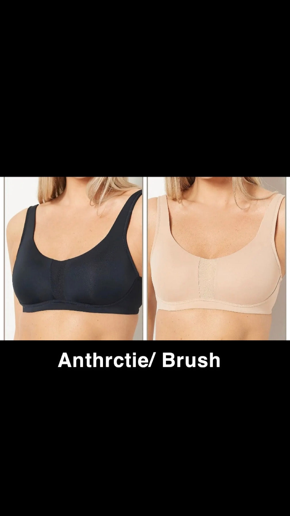 Cuddl Duds Women’s Set of 2 Smooth Micro Lightly Lined Scoop Neck Bra