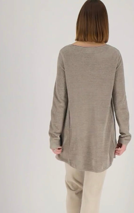 Barefoot Dreams Women’s CozyChic Ultra Lite A-Line Pullover
