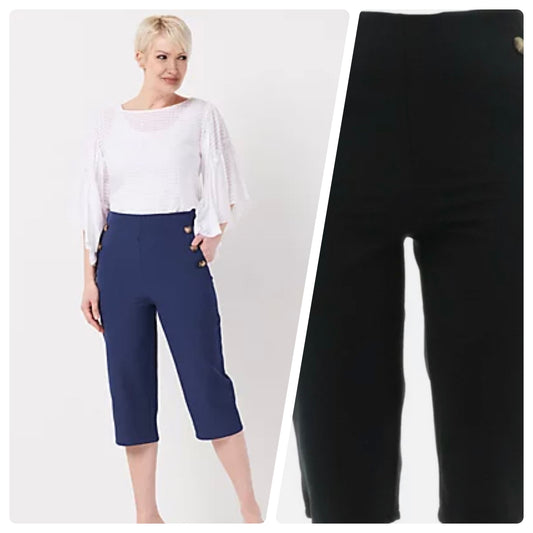 All Worthy Hunter McGrady Petite Cropped Sailor Women's Pants
