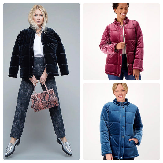 Isaac Mizrahi Live Always Isaac Women’s Velvet Puffer