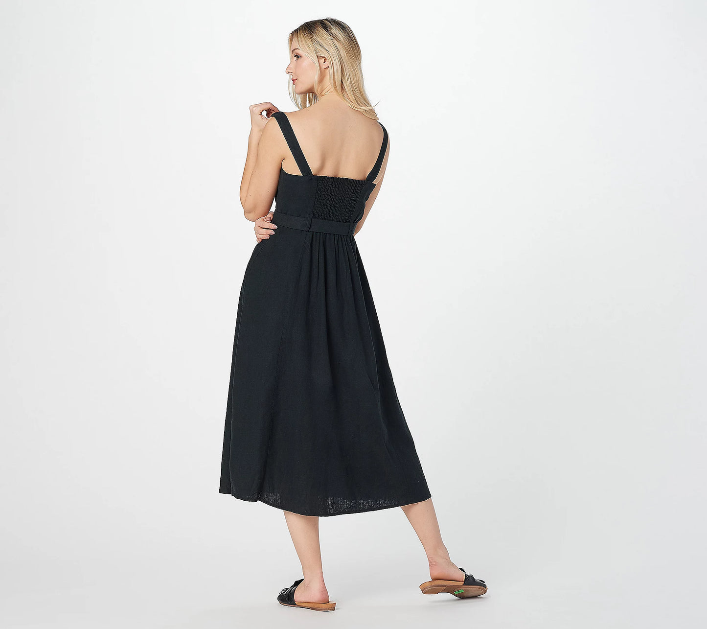 All Worthy Hunter McGrady Women’s Tall Belted Woven Dress