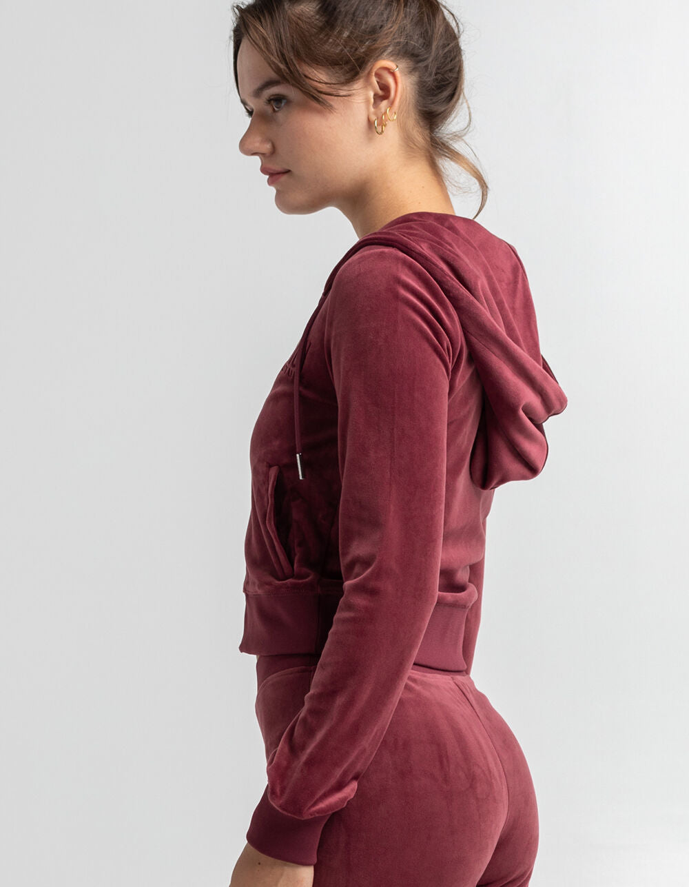 JUICY COUTURE Classic Womens Velour Hoodie