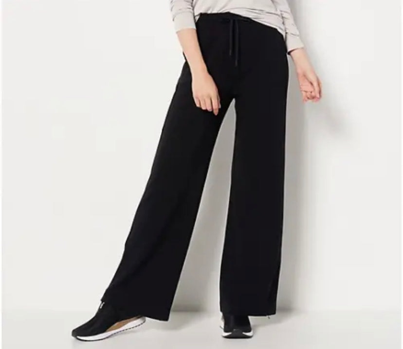 zuda Z-Knit Women’s Straight Leg Pants with Hem Zipper