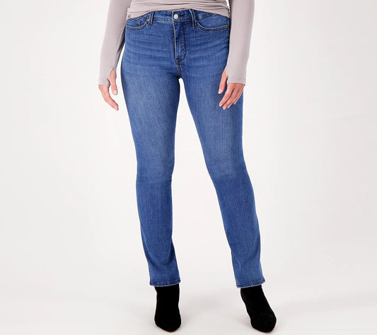 NYDJ Women’s Le Silhouette High Rise Slim Bootcut Jeans- Amour
