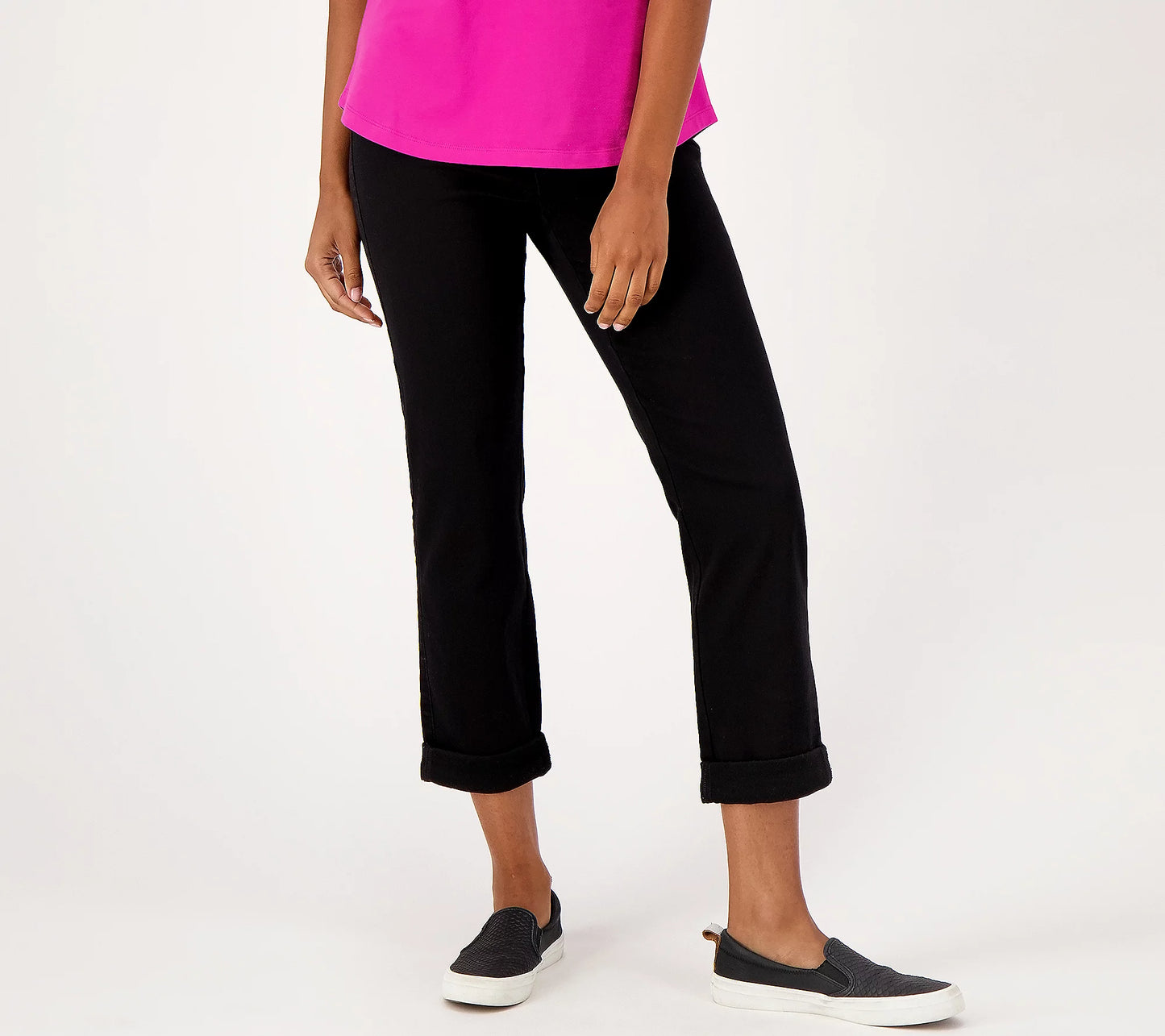 Denim & Co. Women’s Cozy Touch Denim Regular Girlfriend Jean