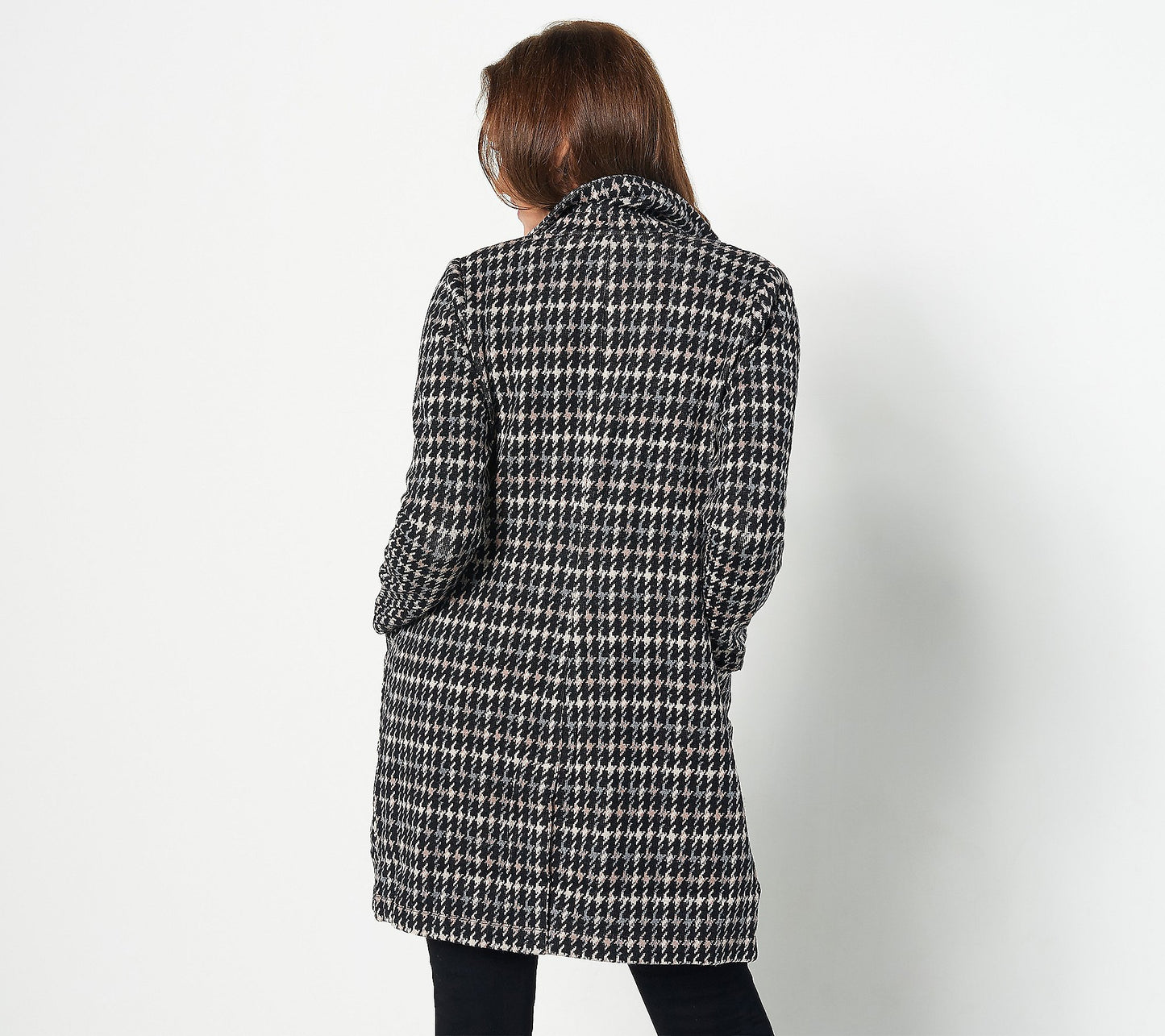 GRAVER Susan Graver Women’s Regular Jacquard Knit Coatigan