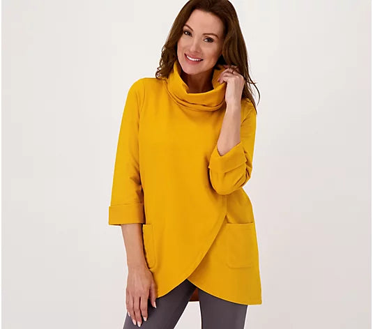 Studio Park x Jayne Brown French Terry Cowl Women's Neck Tunic