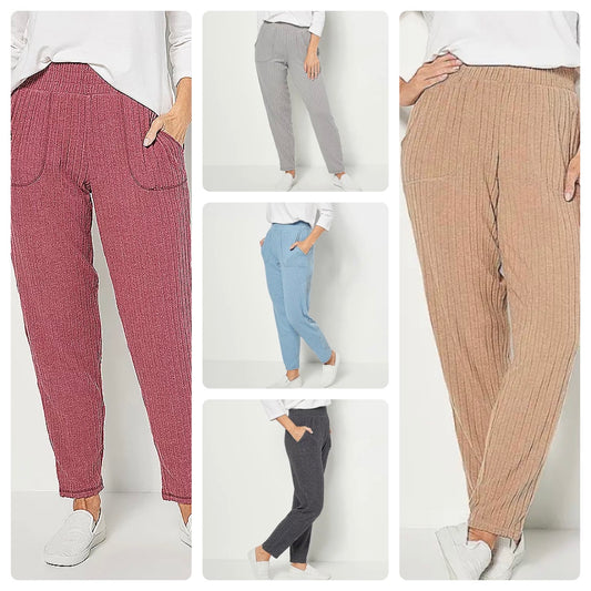 AnyBody Women’s Regular Plush Rib Pant