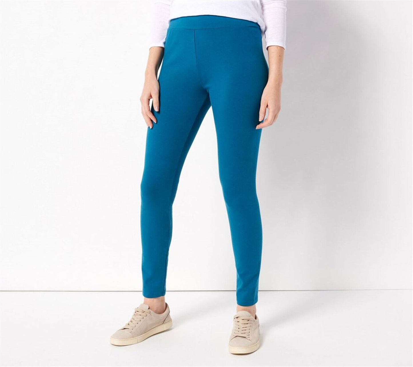 LOGO Layers by Lori Goldstein Regular Knit Pull-On Ankle Leggings