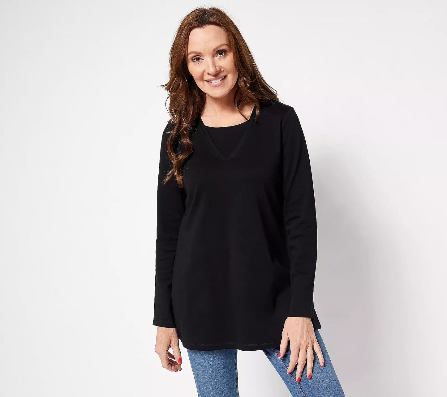 Isaac Mizrahi Pima Cotton Tunic Many Color And Size