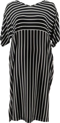 Carole Hochman Petite Luxe Jersey Striped Caftan
