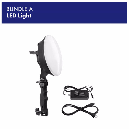 Photography Studio Lighting 24" Round Shape LED Light: On-tripod or Hand-held