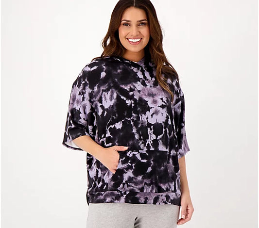 Anybody Women’s Cozy Knit French Terry Hooded Poncho