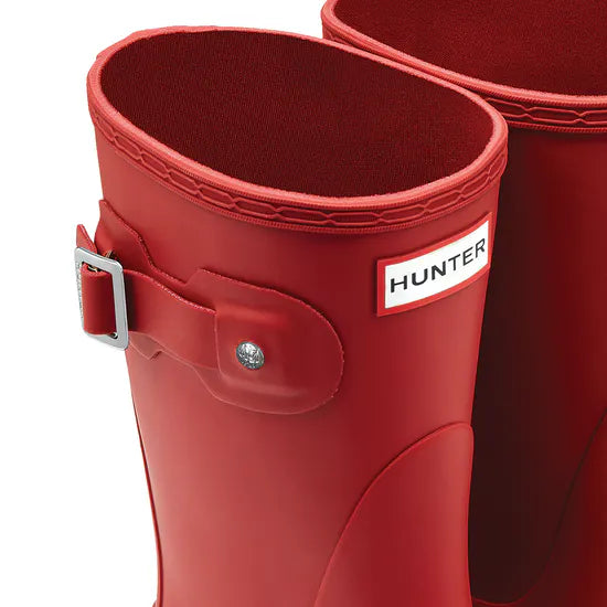 Hunter Original Short Boots Red Womens