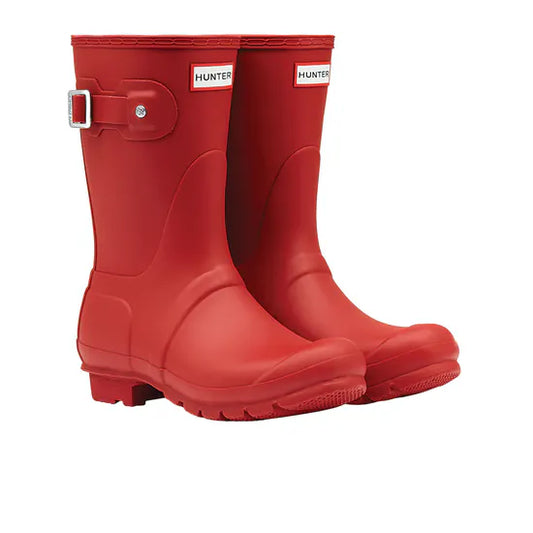 Hunter Original Short Boots Red Womens